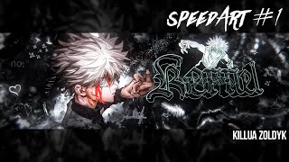 SpeedArt 1  Killua Zoldyk Anime Header [upl. by Annasus]