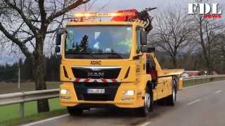 Abschleppdienst ADAC Eglseer bei LKW Bergung nach Unwetter 31032015 [upl. by Laven]