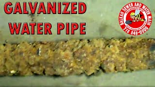 Galvanized Pipe  Water Main Service Line [upl. by Eseilana523]