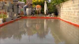 comment faire une dalle beton how to make a concrete slab [upl. by Reinold]