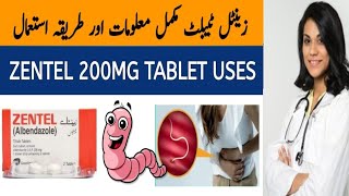 Zentel Tablet Useszentel 200mg uses in urduAlbendazole uses in urdu and side effects [upl. by Durston321]