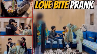 LOVE BITE PRANK ON MOM amp SISTER😱 GONE ENTERTAINMENT😂 funnyvideo dailyvlog friend prank [upl. by Gussy]