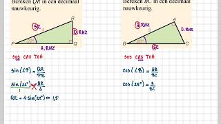 3havo 73 B  3vwo 74 B  Zijden berekenen [upl. by Gifferd]