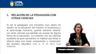 UTPL PEDAGOGÍA Y EDUCACIÓN PSICOLOGÍAFUNDAMENTOS DE PEDAGOGÍA Y DIDÁCTICA [upl. by Frederik]