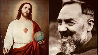 Efficacious Novena to the Sacred Heart of Jesus as prayed daily by StPadre Pio text below [upl. by Erodoeht938]