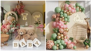 Latest Baby Shower Decorations 2023  Modern Baby Shower Decorations  Gender Reveal Decoration [upl. by Tirreg]