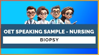 OET SPEAKING ROLE PLAY SAMPLE  BIOPSY  MIHIRAA [upl. by Doughman]