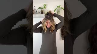 How I put on my halo hair extensions in 20 seconds [upl. by Bathsheb849]