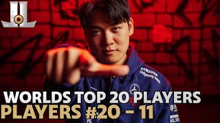 Worlds2023 Top 20 Player Rankings  Part 1  Players 20  11 [upl. by Rezeile]