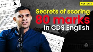 Secrets of Scoring 80 marks in CDS 1 2025 English [upl. by Festa]