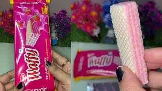 Waffy Strawberry Unboxing  Satisfying video  Waffy Asmr videos [upl. by Sean993]