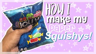 HOW I MAKE MY PAPER SQUISHYSWHAT I USE [upl. by Nivak335]