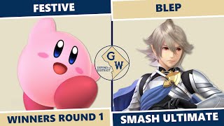 Defend The District 8 Winners Round 1  Festive Kirby Vs blep Corrin SSBU [upl. by Oicul]