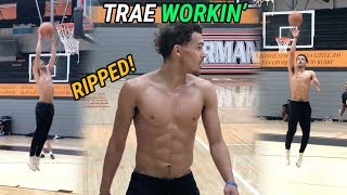 Trae Young SECRET PICKUP GAME Atlanta Hawks Guard Shows Off EPIC Handle amp Dunks Back In Oklahoma [upl. by Amees]