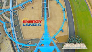 ABYSSUS Double Launch Coaster  POV  Premier 2021 AQUALANTIS  Energylandia [upl. by Yrogerg]