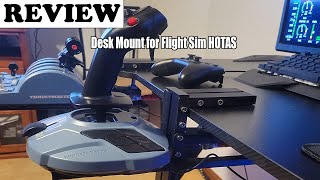 Desk Mount for Flight Sim HOTAS Setup  Review 2023 [upl. by Auhs]