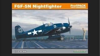 Eduard 172 F6F5N Hellcat Nightfighter Scale Model Review [upl. by Eybba]