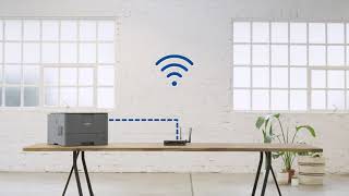 How to Connect and Setup a Brother Wireless Wi Fi Printer [upl. by Milly607]