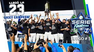 SERIE FINAL  RESUMEN JUEGO 5  LICEY ES EL CAMPEÓN 18 ENE 2023 [upl. by Namdor]