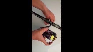 how to fix fishing reel to rod [upl. by Ariem159]