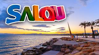 WALKING 4K Unforgettable SALOU Spain Vacation in 4K  UHD Drone Footage [upl. by Placida]