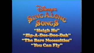 Disneys SingAlong Songs promos 198791 [upl. by Ellened]