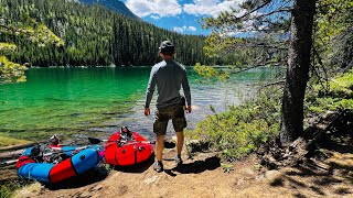 DAD amp SON Packraft FISHING for Brook Trout in Rocky Mountain [upl. by Rudelson]