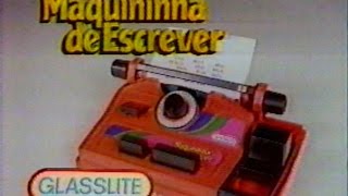 Comercial  Maquininha de Escrever  Glasslite out1991 [upl. by Phelia32]