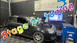 MK5 VW Golf Gti Hits The Dyno For Stage 2 Tuning tfsi tuning [upl. by Haila]