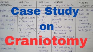 Case study on Craniotomy  Medical surgical nursing pediatrics  bsc nursing GNM nursingsecrets [upl. by Tannie]