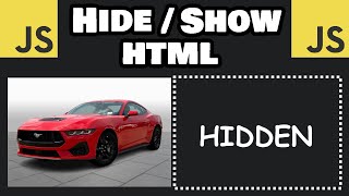 How to HIDE and SHOW HTML using JavaScript 🖼 [upl. by Mercorr]