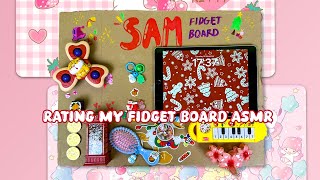 rating my fidget boards compilation 🎀 ASMR fidget boards [upl. by Dedrick]