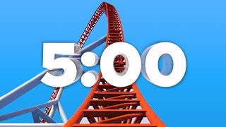 5 Min Countdown Timer Roller Coaster 🎢 [upl. by Gnoz]