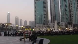 Firing a cannon at Iftar time at the Dubai Mall flag square Camera SJCAM 10 Pro  Edited [upl. by Brosine]