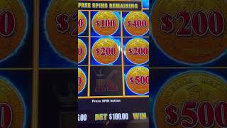 JACKPOT 100 bet playing Lightning Link Chica Bonita at Choctaw Casino amp Resort Durant [upl. by Nnaegroeg782]