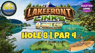 Master QR Hole 8  Par 4 EAGLE  Lakefront Links 9Hole cup Golf Clash Guide [upl. by Daveta]