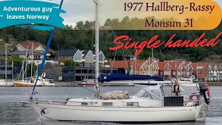 Full tour of HallbergRassy Monsun 31 heading for the Atlantic Young guy sailing singlehanded [upl. by Hsemar]