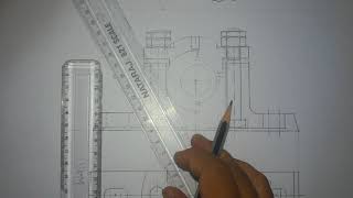 Plummer Block Manual Drafting part5 [upl. by Laurette]