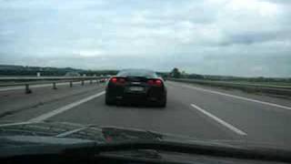 Corvette C6 Z06 accelerating on autobahn from 100kmh to 270kmh [upl. by Emoreg]