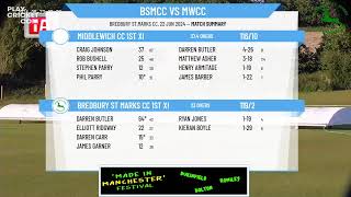 Bredbury St Marks CC 1st XI v Middlewich CC 1st XI [upl. by Francesco]