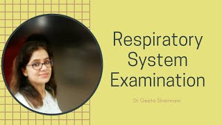 Respiratory system examination [upl. by Komara]