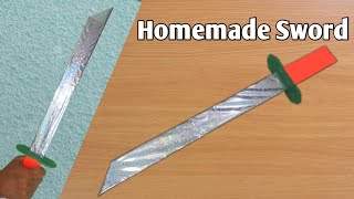 How to Make a sword with cardboard for Fancy dress amp School Project  Talwar kaise banaye [upl. by Bev]