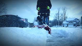 Battery Powered Snow Blower Full Review  Snapper 82v Snow Blower [upl. by Alag]