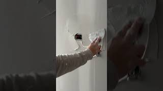 🟥♦️🅾️🔴circulo🔴🅾️♦️🟥drywallpatch drywallrepair satisfying [upl. by Uuge]