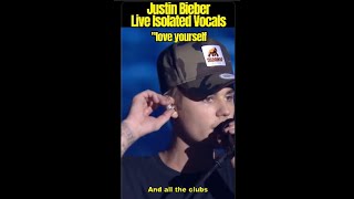 Justin Bieber Live Isolated Vocals quotLove Yourselfquot justinbieber singer loveyourself [upl. by Zina]