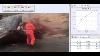 Exploding Sperm Whale Video Tracker Analysis [upl. by Nyrhtac]