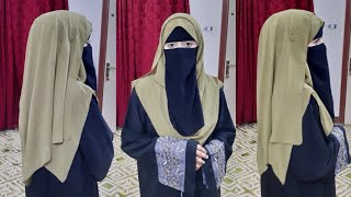 Chest Coverage Hijab With Niqab  Full Coverage Hijab Style  Hijab With Niqab 2024  The Hijabi [upl. by Tiduj]