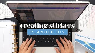 CREATING LIST STICKERS IN CANVA How to Make Printable Stickers for Your Planner or Journal [upl. by Sydel]