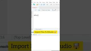 Import Files To Rstudiorprogramming [upl. by Gary]