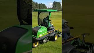 Greenkeeping Double cutting greens [upl. by Balliol28]